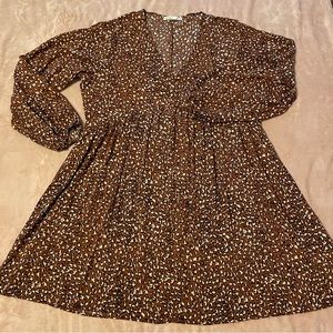 Cotton on animal print dress size 14